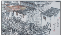 中国陶瓷艺术大师尹干《篁岭》系列画作欣赏（二）